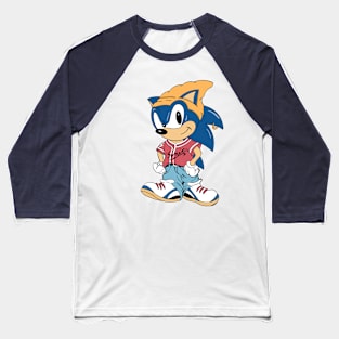 Sonic Hip Hop Vintage Recreation Baseball T-Shirt